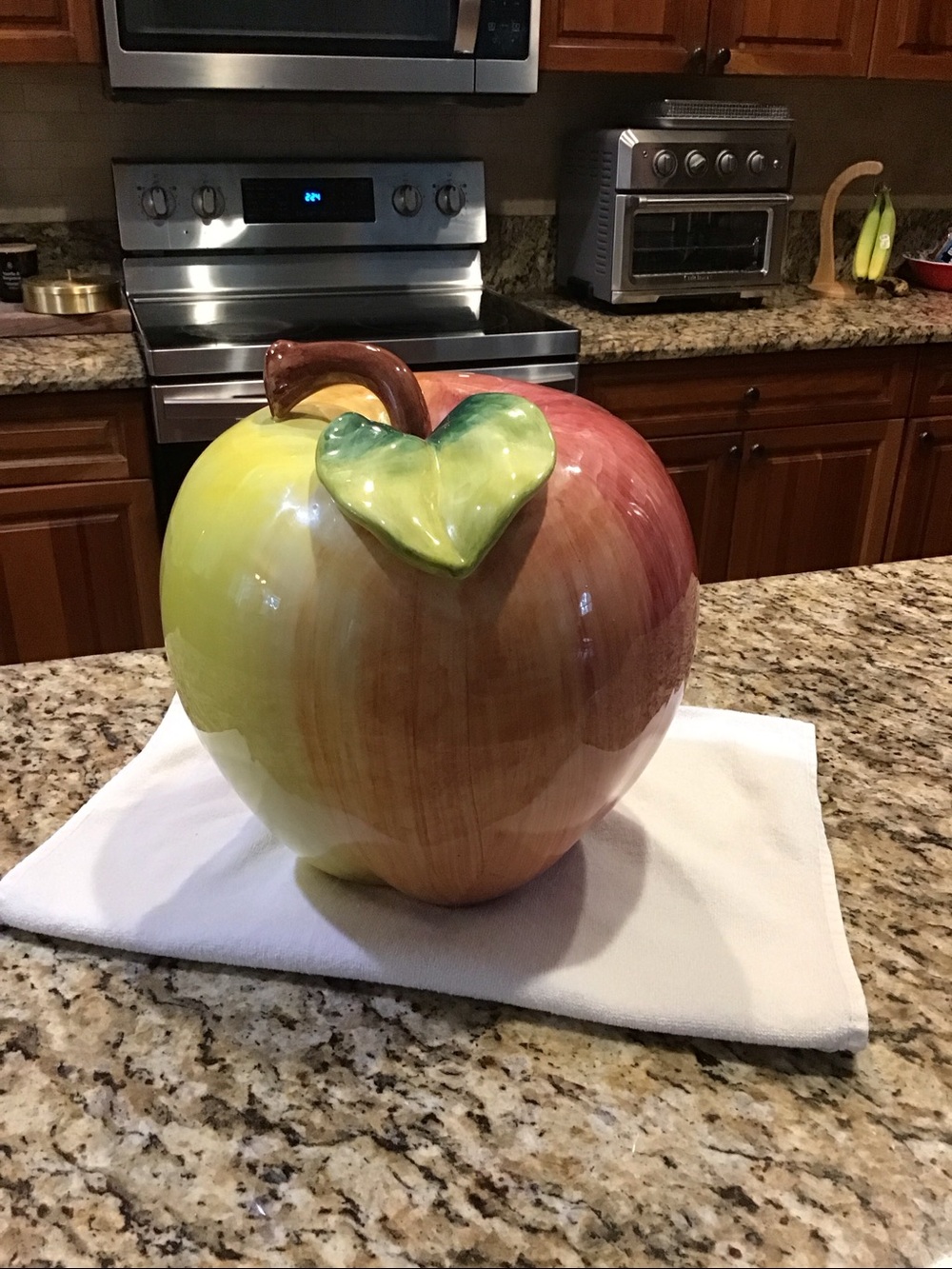 Discovery from Wildwood oversized ceramic apple sculpture Italian imported